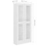 Sperrholz-Vitrine weiß 82,5x30,5x185,5 cm von vidaXL, Bücherregale und Regale - Ref: Foro24-802768, Preis: 184,40 €, Rabatt: %