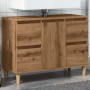 Mueble de lavabo madera ingeniería roble artisan 80x33x60 cm by , bathroom vanities - Ref: Foro24-857127, Price: 95,32 €, Dis...