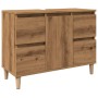 Mueble de lavabo madera ingeniería roble artisan 80x33x60 cm by , bathroom vanities - Ref: Foro24-857127, Price: 95,32 €, Dis...