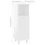 White plywood bathroom cabinet 30x30x95 cm by vidaXL, Bathroom furniture - Ref: Foro24-802615, Price: 46,95 €, Discount: %