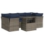 Set sofás jardín y cojines 7 pzas ratán sintético acacia gris von , Gartensets - Ref: Foro24-3326112, Preis: 598,31 €, Rabatt: %