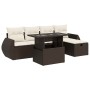 Set sofás de jardín 6 piezas y cojines ratán sintético marrón von , Gartensets - Ref: Foro24-3327893, Preis: 504,36 €, Rabatt: %