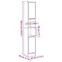 Armario de baño madera de ingeniería envejecida 30x30x183,5 cm von , Badezimmermöbel - Ref: Foro24-856064, Preis: 96,38 €, Ra...