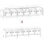 Mueble para TV acero laminado en frío negro 202x39x43,5 cm von , TV-Möbel - Ref: Foro24-3307149, Preis: 202,28 €, Rabatt: %