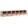 Mueble para TV acero laminado en frío rosa 202x39x43,5 cm by , TV Furniture - Ref: Foro24-3307156, Price: 216,86 €, Discount: %