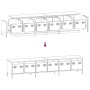 Mueble para TV acero laminado en frío blanco 202x39x43,5 cm de , Muebles TV - Ref: Foro24-3307154, Precio: 210,47 €