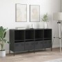 Aparador de acero laminado en frío negro 135x39x73,5 cm von , Sideboards - Ref: Foro24-3307161, Preis: 182,56 €, Rabatt: %