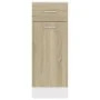 Armario inferior madera ingeniería roble 30x46x81,5 cm de vidaXL, Armarios de cocina - Ref: Foro24-801207, Precio: 69,80 €, D...