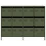 Aparador de acero laminado en frío verde oliva 135x39x103,5 cm by , Sideboards - Ref: Foro24-3307177, Price: 305,83 €, Discou...