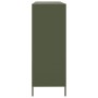 Aparador de acero laminado en frío verde oliva 135x39x103,5 cm by , Sideboards - Ref: Foro24-3307177, Price: 305,83 €, Discou...