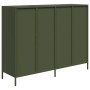 Aparador de acero laminado en frío verde oliva 135x39x103,5 cm by , Sideboards - Ref: Foro24-3307177, Price: 305,83 €, Discou...
