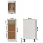 Armario inferior madera ingeniería roble 30x46x81,5 cm de vidaXL, Armarios de cocina - Ref: Foro24-801207, Precio: 69,80 €, D...