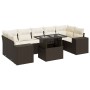 Set sofás de jardín 8 piezas y cojines ratán sintético marrón von , Gartensets - Ref: Foro24-3326764, Preis: 599,29 €, Rabatt: %