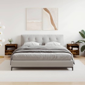 Mesita noche 2 uds madera ingeniería roble ahumado 40x35x47,5cm von , Nachttische - Ref: Foro24-827415, Preis: 71,41 €, Rabat...