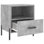 Mesita de noche madera ingeniería gris hormigón 40x35x47,5 cm by , Nightstands - Ref: Foro24-827460, Price: 47,13 €, Discount: %