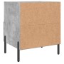 Mesita de noche madera ingeniería gris hormigón 40x35x47,5 cm by , Nightstands - Ref: Foro24-827460, Price: 47,13 €, Discount: %