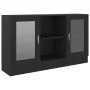 Vitrina de madera contrachapada negro 120x30,5x70 cm de vidaXL, Aparadores - Ref: Foro24-802787, Precio: 99,33 €, Descuento: %