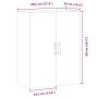 Armario de pared madera de ingeniería envejecida 69,5x34x90 cm von , Sideboards - Ref: Foro24-857294, Preis: 92,78 €, Rabatt: %
