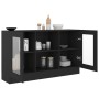 Vitrina de madera contrachapada negro 120x30,5x70 cm de vidaXL, Aparadores - Ref: Foro24-802787, Precio: 100,47 €, Descuento: %