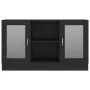 Vitrina de madera contrachapada negro 120x30,5x70 cm de vidaXL, Aparadores - Ref: Foro24-802787, Precio: 99,33 €, Descuento: %