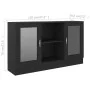 Vitrina de madera contrachapada negro 120x30,5x70 cm de vidaXL, Aparadores - Ref: Foro24-802787, Precio: 99,33 €, Descuento: %
