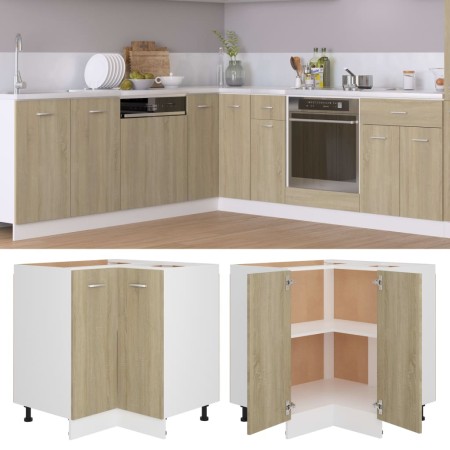 Sonoma Eiche Holzwerkstoff-Eckschrank Sonoma von vidaXL, Küchenschränke - Ref: Foro24-802492, Preis: 104,25 €, Rabatt: %