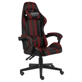 Schwarz-roter Gaming-Stuhl aus Kunstleder von vidaXL, Bürostühle - Ref: Foro24-20525, Preis: 130,58 €, Rabatt: %