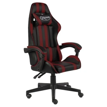 Black and red synthetic leather gaming chair by vidaXL, Office chairs - Ref: Foro24-20525, Price: 130,21 €, Discount: %