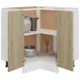 Sonoma Eiche Holzwerkstoff-Eckschrank Sonoma von vidaXL, Küchenschränke - Ref: Foro24-802492, Preis: 103,39 €, Rabatt: %