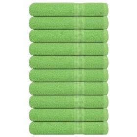 Toallas 10 uds verde manzana 100x200 cm 360 gsm de , Toallas - Ref: Foro24-137036, Precio: 134,52 €, Descuento: %