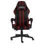Schwarz-roter Gaming-Stuhl aus Kunstleder von vidaXL, Bürostühle - Ref: Foro24-20525, Preis: 133,29 €, Rabatt: %