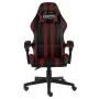 Schwarz-roter Gaming-Stuhl aus Kunstleder von vidaXL, Bürostühle - Ref: Foro24-20525, Preis: 130,21 €, Rabatt: %