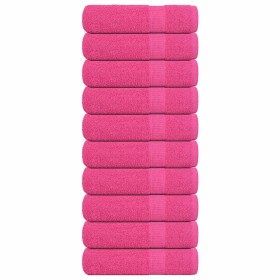 Toallas de Mano 10 piezas Rosa 50x100 cm 360 g/m² 100% Algodón de , Toallas - Ref: Foro24-137048, Precio: 50,57 €, Descuento: %