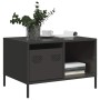 Mesa de centro acero laminado en frío negro 68,5x50x43,5 cm de , Mesas de centro - Ref: Foro24-851280, Precio: 68,98 €