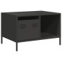 Mesa de centro acero laminado en frío negro 68,5x50x43,5 cm by , Coffee table - Ref: Foro24-851280, Price: 69,01 €, Discount: %
