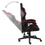 Schwarz-roter Gaming-Stuhl aus Kunstleder von vidaXL, Bürostühle - Ref: Foro24-20525, Preis: 133,29 €, Rabatt: %