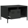 Mesa de centro acero laminado en frío negro 68,5x50x43,5 cm by , Coffee table - Ref: Foro24-851280, Price: 69,01 €, Discount: %