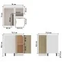 Sonoma Eiche Holzwerkstoff-Eckschrank Sonoma von vidaXL, Küchenschränke - Ref: Foro24-802492, Preis: 103,39 €, Rabatt: %