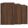 Mesas apilables 3 pzas madera contrachapada color roble marrón by , Side tables - Ref: Foro24-858539, Price: 63,32 €, Discoun...