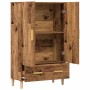 Aparador de madera de ingeniería madera vieja 70x31x115 cm by , Sideboards - Ref: Foro24-856914, Price: 106,23 €, Discount: %
