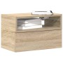 Mesitas de noche de pared 2 unidades roble sonoma 45x26x28,5 cm by , Nightstands - Ref: Foro24-858601, Price: 69,27 €, Discou...