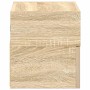 Mesitas de noche de pared 2 unidades roble sonoma 45x26x28,5 cm by , Nightstands - Ref: Foro24-858601, Price: 69,27 €, Discou...