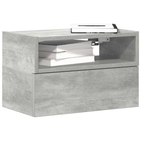 Mesitas de noche de pared 2 uds gris hormigón 45x26x28,5 cm von , Nachttische - Ref: Foro24-858603, Preis: 62,22 €, Rabatt: %