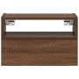 Mesita de noche de pared marrón roble 45x26x28,5 cm by , Nightstands - Ref: Foro24-858608, Price: 47,37 €, Discount: %