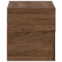 Mesita de noche de pared marrón roble 45x26x28,5 cm by , Nightstands - Ref: Foro24-858608, Price: 47,37 €, Discount: %