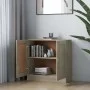 Armario libros madera contrachapada color roble 82,5x30,5x80 cm de vidaXL, Librerías y estanterías - Ref: Foro24-802708, Prec...