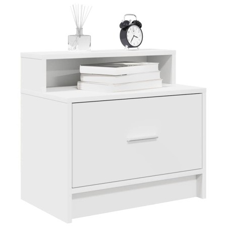 Mesillas de noche con cajón 2 uds blanco 51x31x47 cm by , Nightstands - Ref: Foro24-858669, Price: 66,24 €, Discount: %