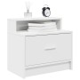 Mesillas de noche con cajón 2 uds blanco 51x31x47 cm by , Nightstands - Ref: Foro24-858669, Price: 66,24 €, Discount: %