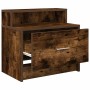 Mesilla de noche con cajón roble ahumado 51x31x47 cm by , Nightstands - Ref: Foro24-858676, Price: 39,25 €, Discount: %