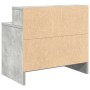 Mesilla de noche con cajón gris hormigón 51x31x47 cm de , Mesitas de noche - Ref: Foro24-858674, Precio: 37,33 €